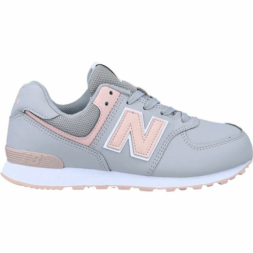 Moteriški laisvalaikio bateliai New Balance 574 pilkos ir rožinės spalvų