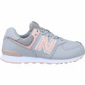 Moteriški laisvalaikio bateliai New Balance 574 pilkos ir rožinės spalvų