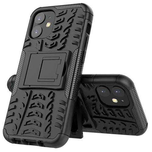 AMZER „Hybrid Warrior“ dviejų sluoksnių atverčiamas dėklas, skirtas „Apple iPhone 12“