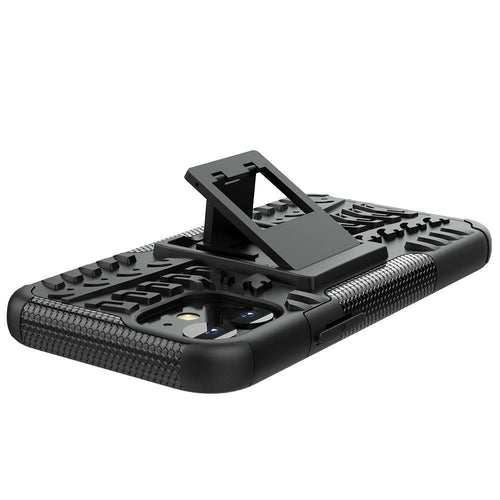 AMZER „Hybrid Warrior“ dviejų sluoksnių atverčiamas dėklas, skirtas „Apple iPhone 12“