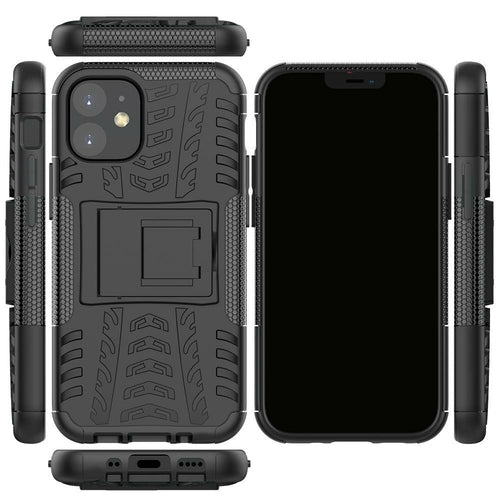 AMZER „Hybrid Warrior“ dviejų sluoksnių atverčiamas dėklas, skirtas „Apple iPhone 12“