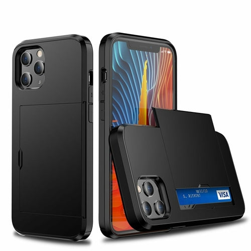 AMZER hibridinis dėklas su dėklu „iPhone 12“ modeliui