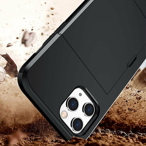 AMZER hibridinis dėklas su dėklu „iPhone 12“ modeliui