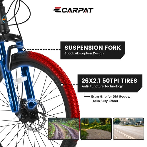 TrailStar™ City-Cruizer – 26 colių Shimano 21 pavarų kalnų dviratis
