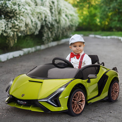 Aosom suderinamas 12 V akumuliatoriumi varomas vaikiškas elektrinis automobilis