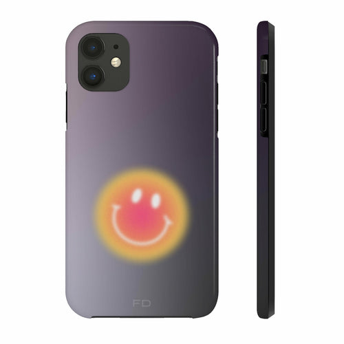 Šypsenėlės atsparus dėklas „iPhone“ telefonui su belaidžiu įkrovimu