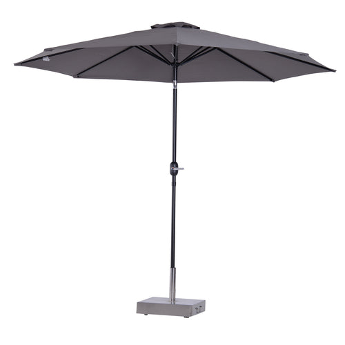 Outsunny 10' x 8' lauko kiemo skėtis nuo saulės, pilkas