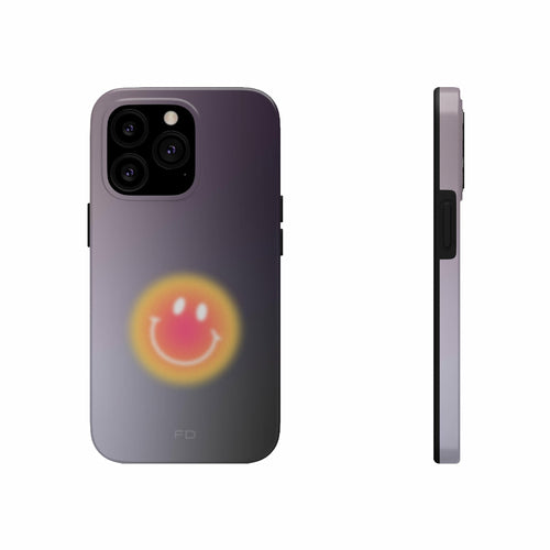 Šypsenėlės atsparus dėklas „iPhone“ telefonui su belaidžiu įkrovimu