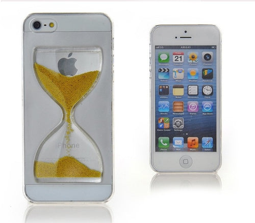 Auksinio smėlio laikrodžio „iPhone“ dėklas