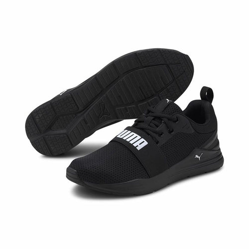 Running Shoes for Adults Puma Wired Run Black