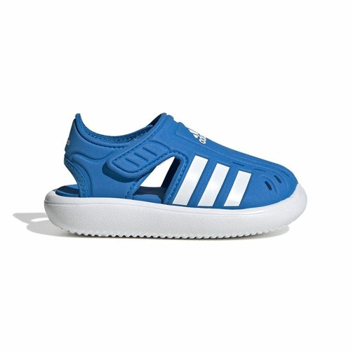 Vaikiški sportiniai bateliai „Adidas“ uždaru priekiu, mėlyni