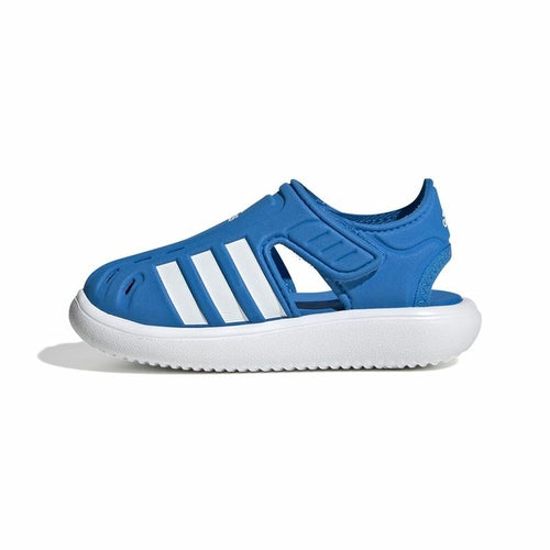 Vaikiški sportiniai bateliai „Adidas“ uždaru priekiu, mėlyni