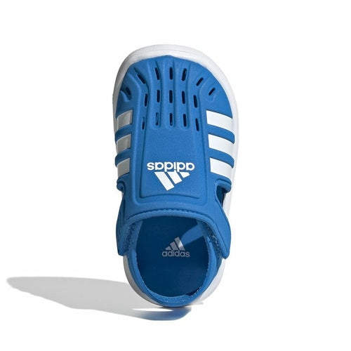 Vaikiški sportiniai bateliai „Adidas“ uždaru priekiu, mėlyni
