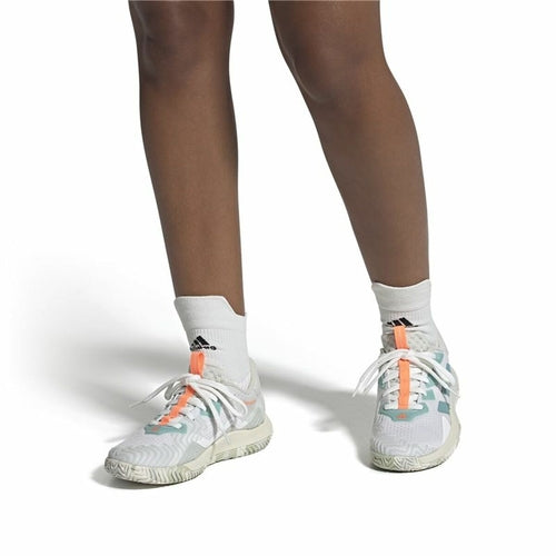 Moteriški teniso bateliai Adidas Control Solematch White