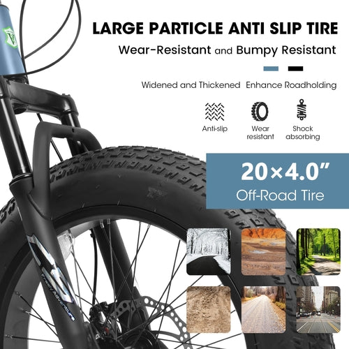 VeloCore™ City-Cruizer – 20 colių riebių padangų kalnų dviratis