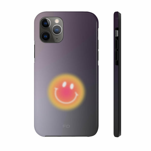Šypsenėlės atsparus dėklas „iPhone“ telefonui su belaidžiu įkrovimu