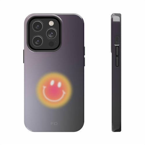 Šypsenėlės atsparus dėklas „iPhone“ telefonui su belaidžiu įkrovimu