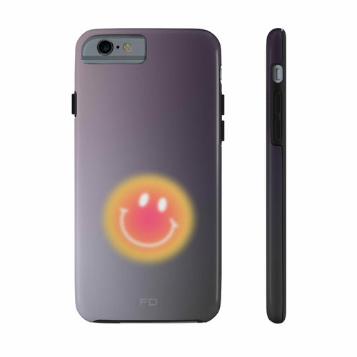 Šypsenėlės atsparus dėklas „iPhone“ telefonui su belaidžiu įkrovimu