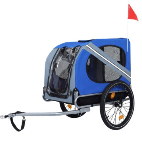 Large Folding Bike Trailer For Dogs  120LB Capacity All-Terrain Pet