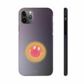 Šypsenėlės atsparus dėklas „iPhone“ telefonui su belaidžiu įkrovimu