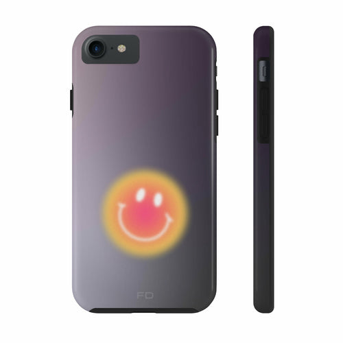 Šypsenėlės atsparus dėklas „iPhone“ telefonui su belaidžiu įkrovimu