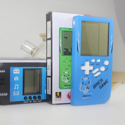 Retro vaikystės Tetris delninis žaidimų grotuvas