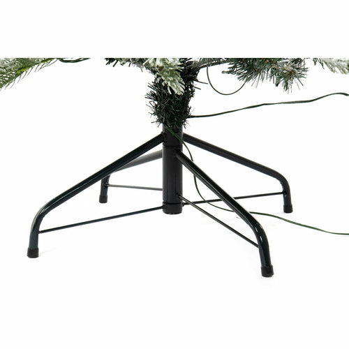 Kalėdų eglutė DKD Home Decor žalia PVC metalas Sniego danga 115 x 115 x 150