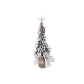 Kalėdų eglutė DKD Home Decor balta raudona žalia PVC sniego krituliai 25 x 25 x