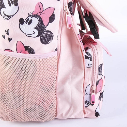 Mokyklinė kuprinė Minnie Mouse rožinė (28,5 x 15 x 41 cm)