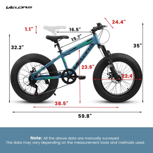 VeloCore™ City-Cruizer – 20 colių riebių padangų kalnų dviratis