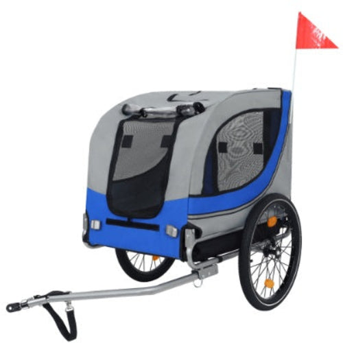 Large Folding Bike Trailer For Dogs  120LB Capacity All-Terrain Pet