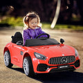 Aosom 12V licencijuotas „Mercedes“ vaikiškas automobilis, dvivietis, su tėvų valdymu