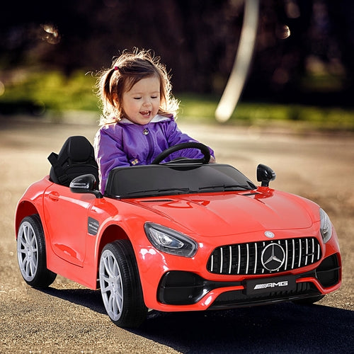 Aosom 12V licencijuotas „Mercedes“ vaikiškas automobilis, dvivietis, su tėvų valdymu