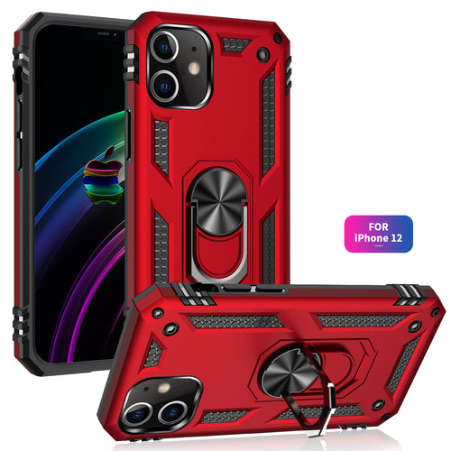 Tech Armor žiedinis stovelis telefono dėklas su metaline plokštele, skirtas iPhone 12 Mini