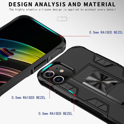Karinės klasės šarvuota apsauga, atramas ir magnetinė funkcija, dėklas, skirtas „iPhone“