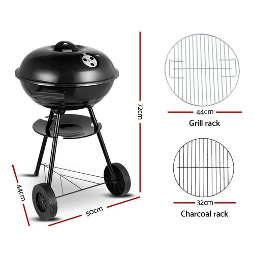 „Grillz“ BBQ grotelių anglinis rūkytuvas