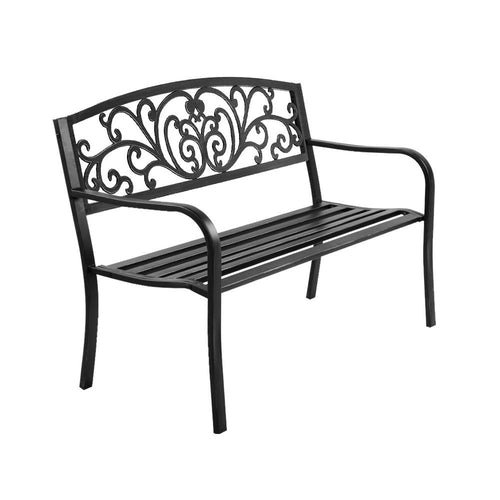 Gardeon Outdoor Garden Bench Seat Steel Outdoor Furniture 3 Seater