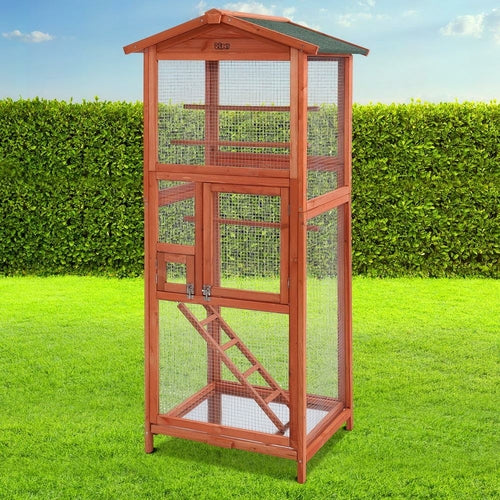 i.Pet Bird Cage 72cm x 60cm x 168cm Pet Cages Large Aviary Parrot