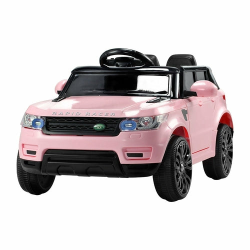 Rigo „Ride On Car“ vaikams elektriniai važiuojami automobiliai visureigiai, su pulteliu, 12 V, rožiniai
