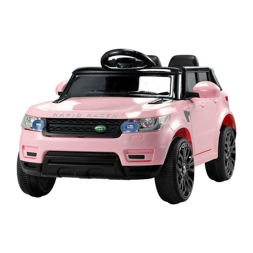 Rigo „Ride On Car“ vaikams elektriniai važiuojami automobiliai visureigiai, su pulteliu, 12 V, rožiniai