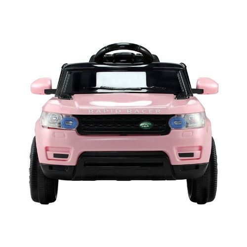 Rigo „Ride On Car“ vaikams elektriniai važiuojami automobiliai visureigiai, su pulteliu, 12 V, rožiniai