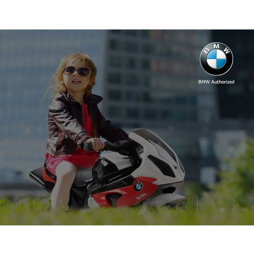 Vaikiškas elektrinis policijos motociklas BMW su licencija