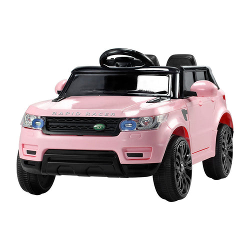 Rigo „Ride On Car“ vaikams elektriniai važiuojami automobiliai visureigiai, su pulteliu, 12 V, rožiniai