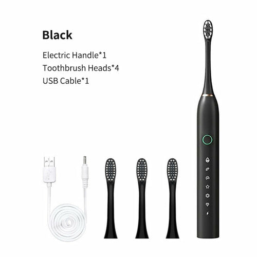 Smart Electric Sonic Toothbrush Rechargeable USB Teeth Brush