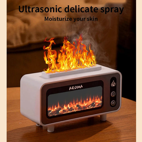 Židinio difuzorius, 7 spalvų LED ultragarsinis aromatinis eterinis aliejus, 3D