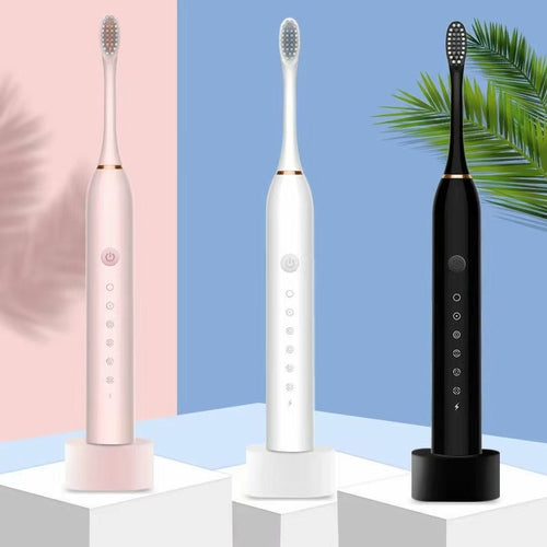 Newest Ultrasonic Electric Toothbrush Rechargeable USB with Base