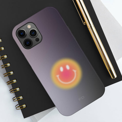 Šypsenėlės atsparus dėklas „iPhone“ telefonui su belaidžiu įkrovimu