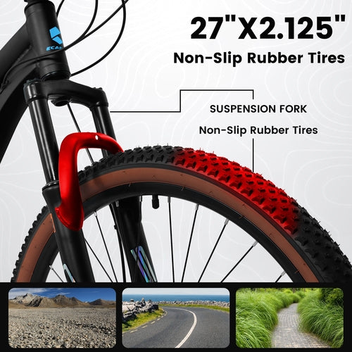 Carpat™ MTB Velocity 27 – 27.5 col. aliumininis kalnų dviratis (21 pavaros,