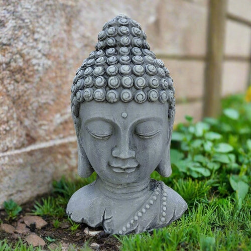 Budos galvos cementinė statula (28 cm x 10 cm)