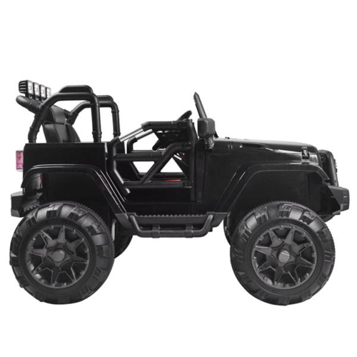 12V vaikiškas visureigis-automobilis su MP3, pulteliu ir LED žibintais